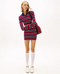 Tommy Jeans Women's Striped Mini Polo Dress