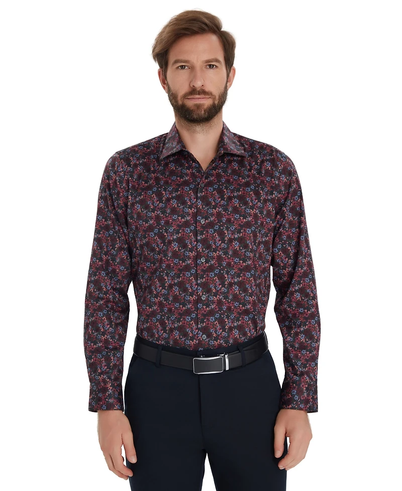 Bar Iii Men's Casa Floral Printed Dress Shirt, Macy's Exclusive