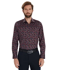 Bar Iii Men's Casa Floral Printed Dress Shirt, Macy's Exclusive