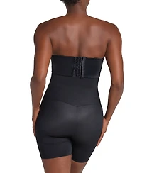 Leonisa Women's Strapless Sculpting Step-in Body Shaper with Short Bottom