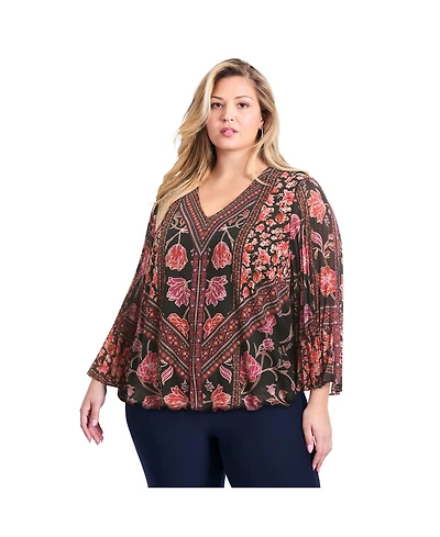 Avenue Women's Harmony Pleat Sleeve Top