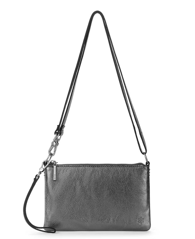 The Sak Vita Leather Zip Top Wristlet