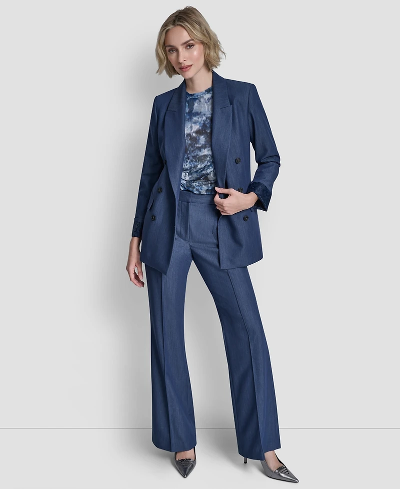 Dkny Women's Double Breasted Notch Collar Jacket