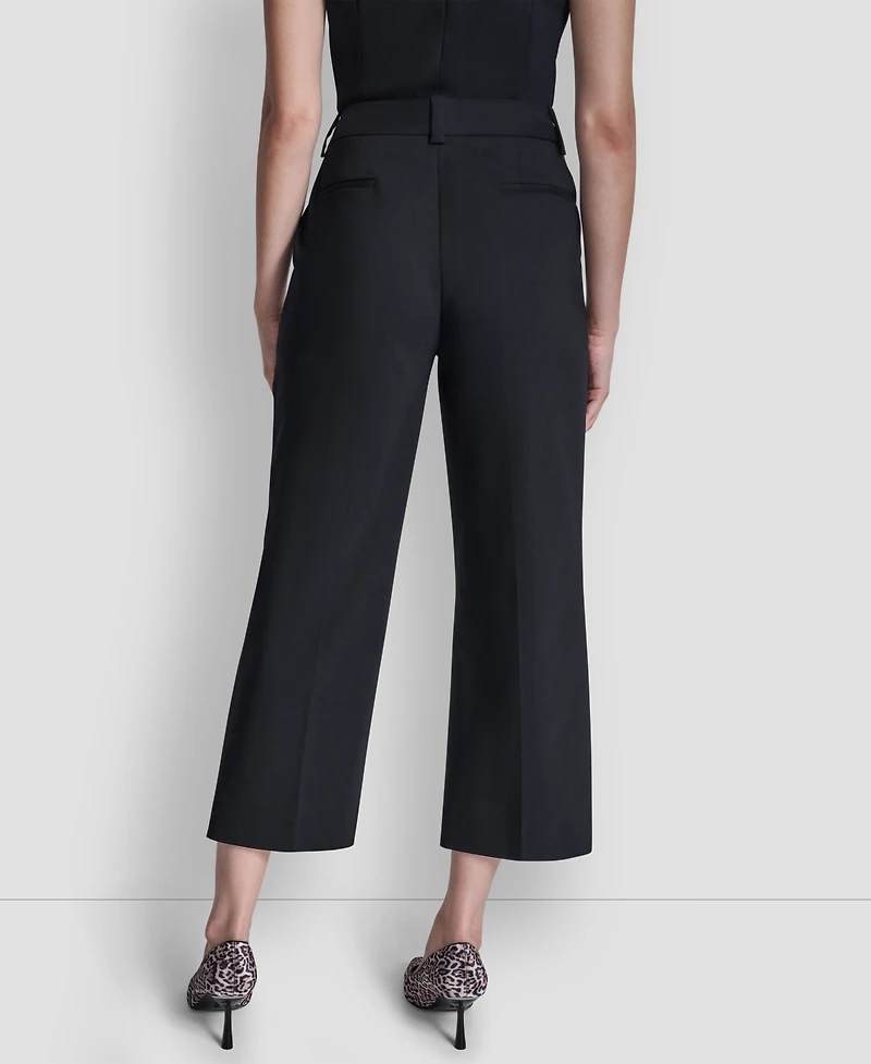 Dkny Women's Pintuck Straight Fit Pants