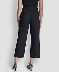 Dkny Women's Pintuck Straight Fit Pants