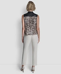 Dkny Women's V-Neck Cross Over Top