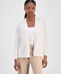 Ak Anne Klein Petite Chatham Open-Front Cardigan