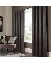 Olivia Gray Lynx Matte Embossed Blackout Grommet Panel 52 X22x95 X22 Black