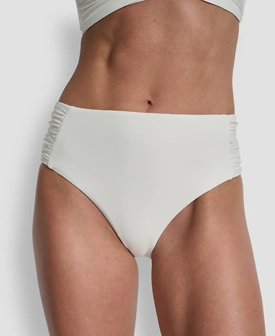 Dkny Women's High-Waist Side-Shirred Bikini Bottoms