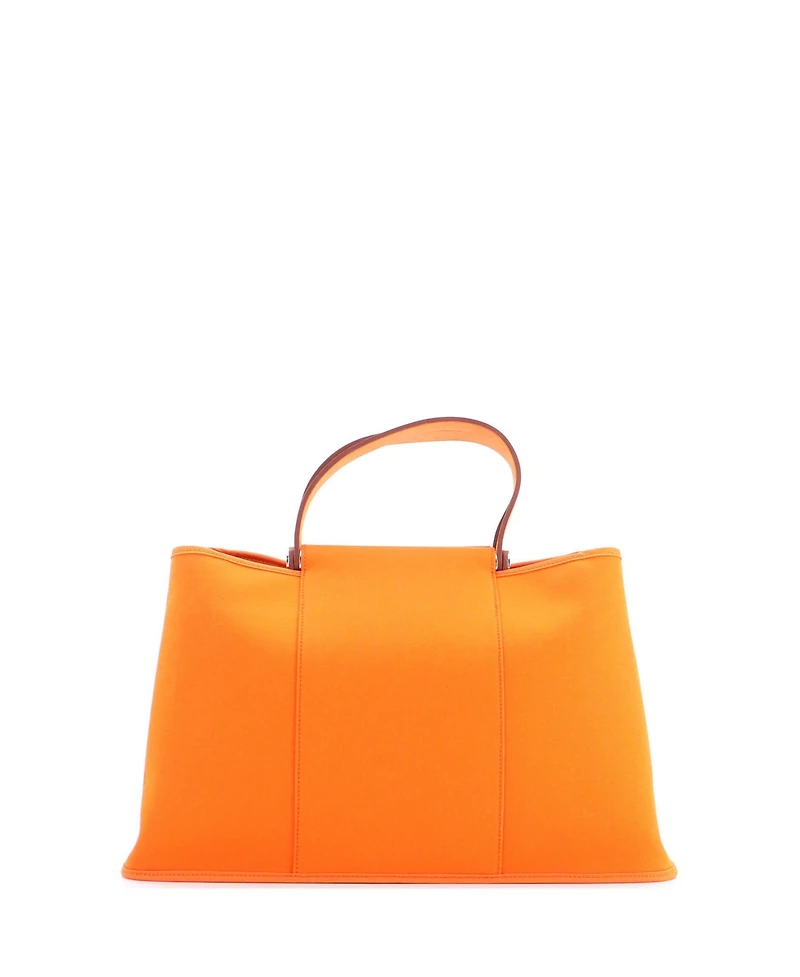 Pre-Owned Hermes 39 Cabag Elan Toile and Leather