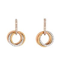 Pre-Owned Cartier Trinity Hoop Dangle Earrings