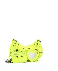 Pre-Owned Balenciaga Xs Le Cagole Giant Studs Chain Shoulder Bag Leather