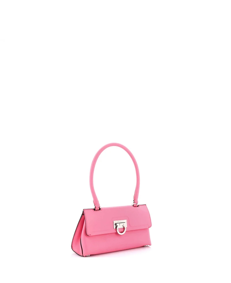 Pre-Owned Salvatore Ferragamo Trifolio Swing Bag Leather