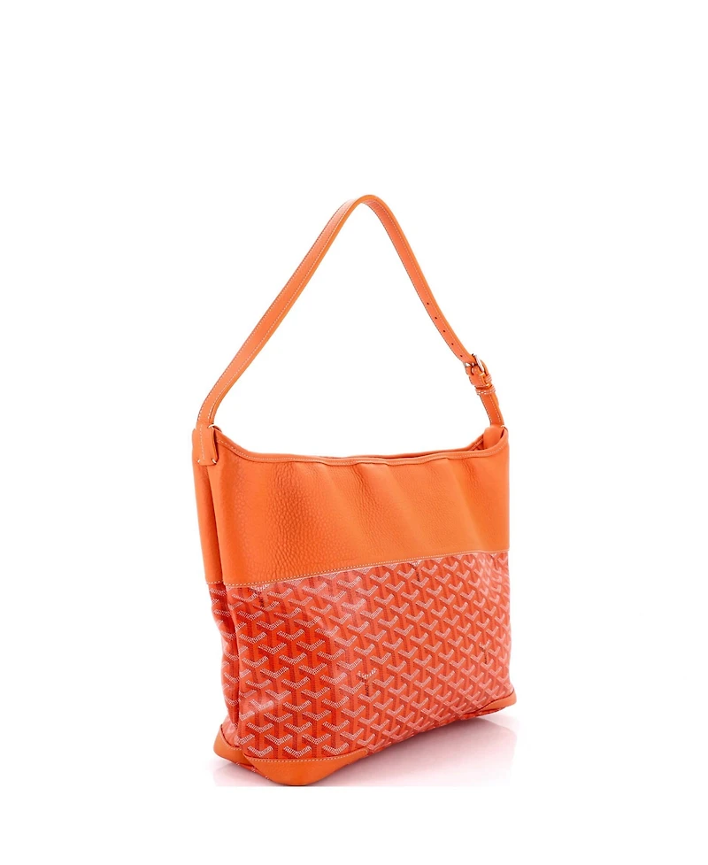 Pre-Owned Goyard Grenadine Hobo Coated Canvas with Leather