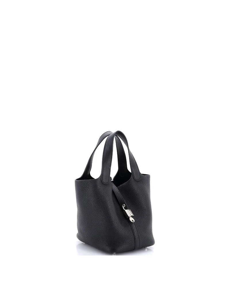 Pre-Owned Hermes Pm Picotin Lock Bag Clemence