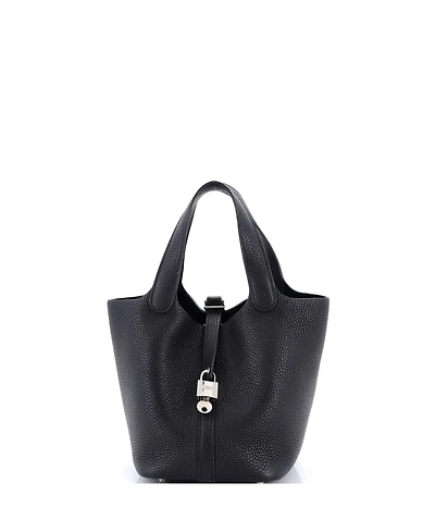 Pre-Owned Hermes Pm Picotin Lock Bag Clemence