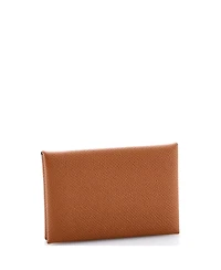 Pre-Owned Hermes Calvi Duo Card Holder Epsom