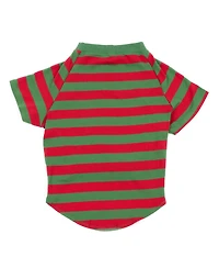 Leveret Big Dog Cotton Pajama Striped Red and