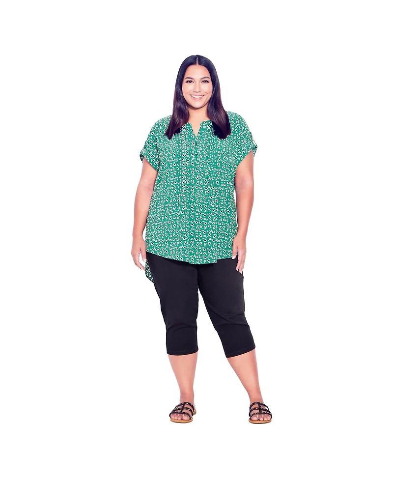 Avenue Women's Butter Denim Pull On Crop Jean