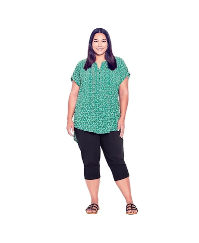 Avenue Women's Butter Denim Pull On Crop Jean