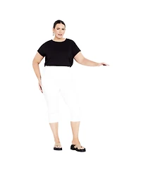 Avenue Women's Butter Denim Pull On Crop Jean