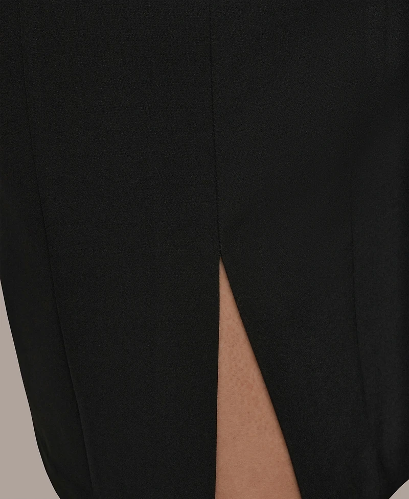 Donna Karan New York Women's Square Neck Midi Dress