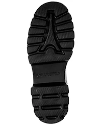 Karl Lagerfeld Paris Women's Lamprini Ikonic Lace Up Lug Booties