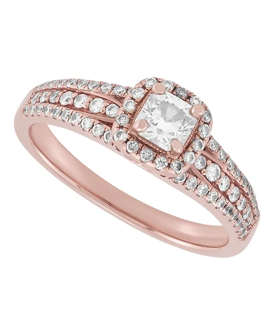 Macy's Diamond Engagement Ring (3/4 ct. t.w.) in 14k Rose Gold