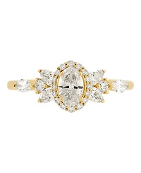 Macy's Diamond Halo Ring (1 ct. t.w.) in 14k Yellow Gold