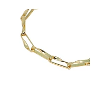 Sohi Women's The Chunky Twirl-Link Chain Necklace - California Gold
