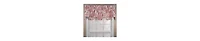 Ellis Curtain Victoria Park Toile High Quality Room Darkening Solid Color Lined Scallop Window Valance - 70 x15" Red