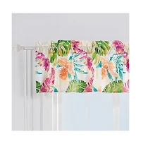 Greenland Home Fashions Tropics Window Valance - 84x16", Coral