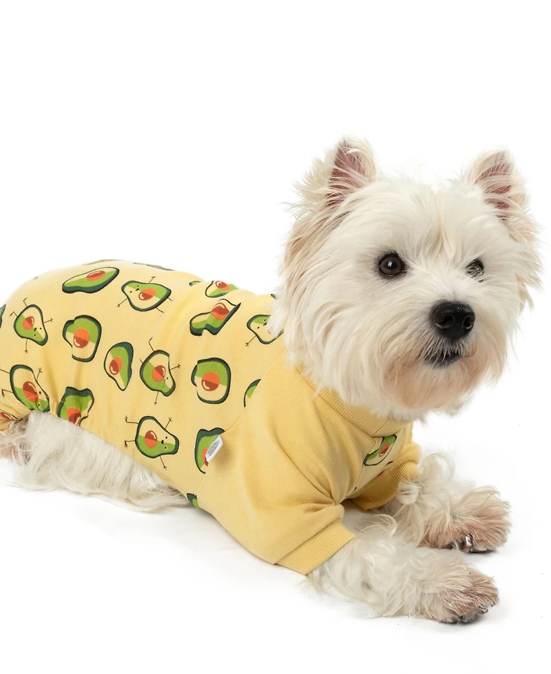 Leveret Dog Cotton Pajama Avocado