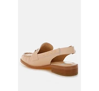 Rag & Co Womens Remykin Braided Penny Strap Loafers