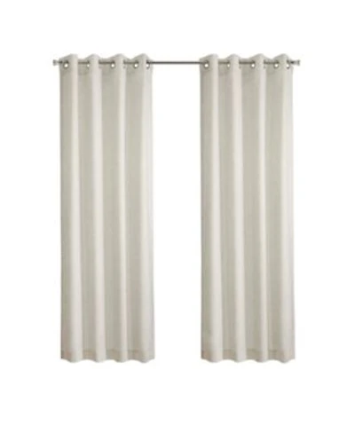 Habitat 90 Polyester 10 Linen Faux Solid Samuelson Light Filtering Grommet Curtain Panel 52 X22 X 95 X22 Linen