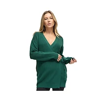 Ingrid + Isabel Women's Maternity Crossover Tie Cardigan Sweater
