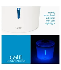 Catit Flower Fountain w/ Led Nightlight