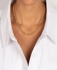 by Adina Eden Solid Thick Link Chain Necklace