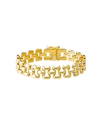 by Adina Eden Solid Watch Gold Plated Link Style Bracelet