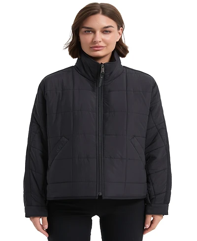 Hawke & Co. Women's Crinkle Oversized Quilted Jacket