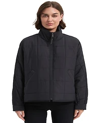 Hawke & Co. Women's Crinkle Oversized Quilted Jacket