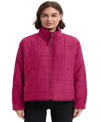 Hawke & Co. Women's Crinkle Oversized Quilted Jacket