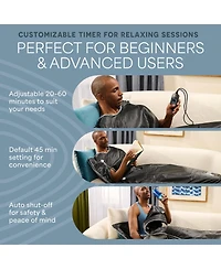 LifePro Bioremedy Sauna Blanket – Portable Far Infrared Detox Blanket for Home Relaxation