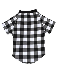 Leveret Big Dog Cotton Pajama Plaid Black and White