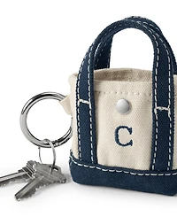 Lands' End Pre-Monogrammed Letter C Micro Canvas Tote