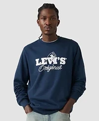 Levi's Men's Graphic Detail Crewneck Long-Sleeve Sweatshirt