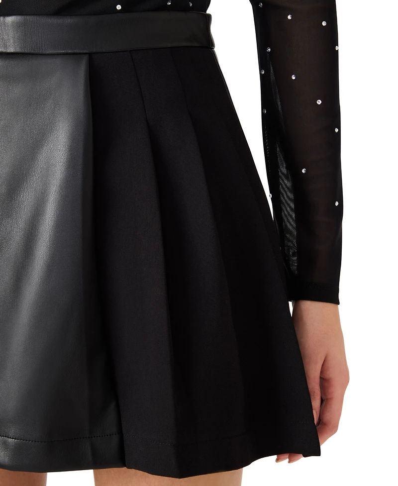 Steve Madden Women's Arielly Pleated Skirt