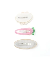 Puttisu 3pc Hair Clip Crochet meadow Set 
