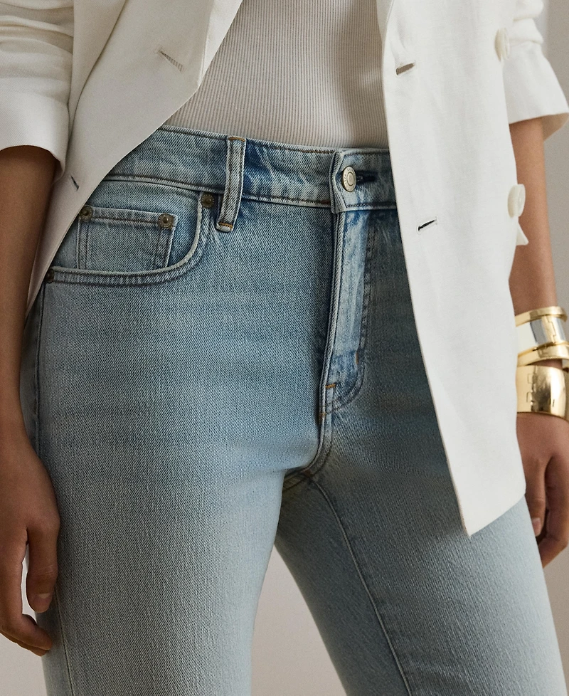 Lauren Ralph Women's Mid-Rise Straight Ankle Jeans