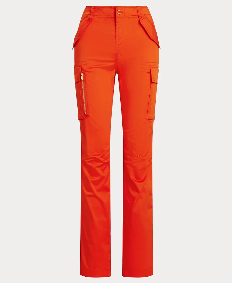 Lauren Ralph Women's Cotton Sateen Cargo Pants